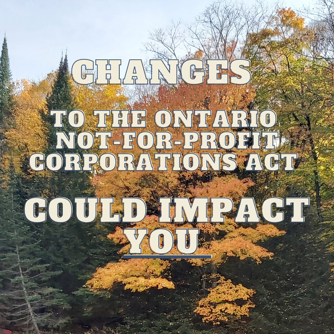 Ontario Not for Profit Corporations Act